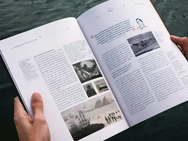 Mémoire de recherche en master d’illustration scientifique. Exploration de l’Arctique à travers l’histoire des expéditions polaires et des missions scientifiques contemporaines, montrant comment l’illustration scientifique et la narration visuelle contribuent à comprendre et représenter une région fragile face au changement climatique.