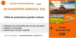 CDI - Chauffeur agricole - 28