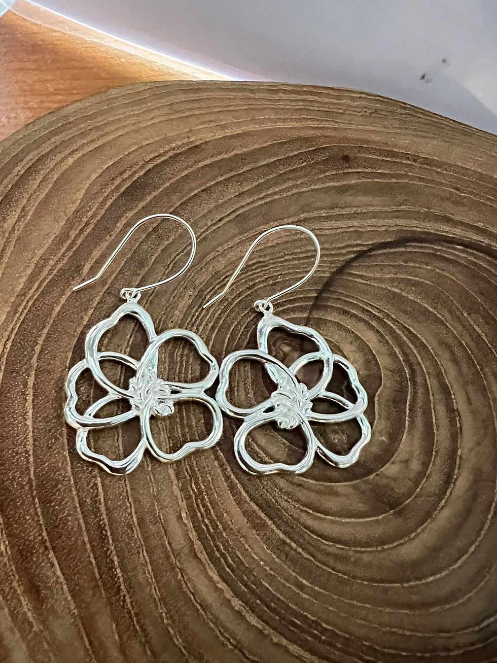 Thumbnail: Evening Star Hook Earrings - Sterling Silver