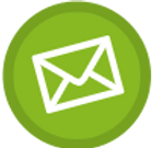 Icono de correo Circular