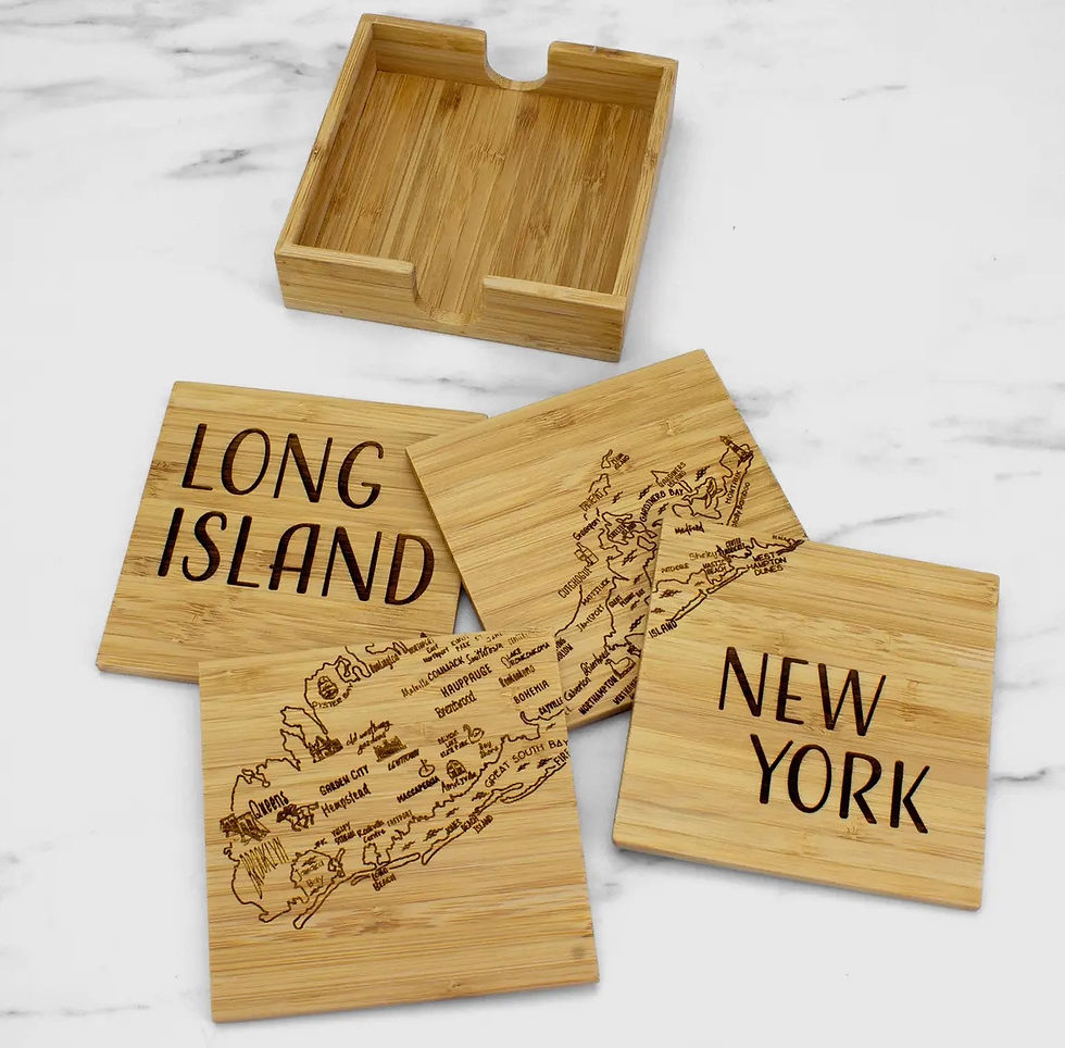 Long Island Coaster Set with Case