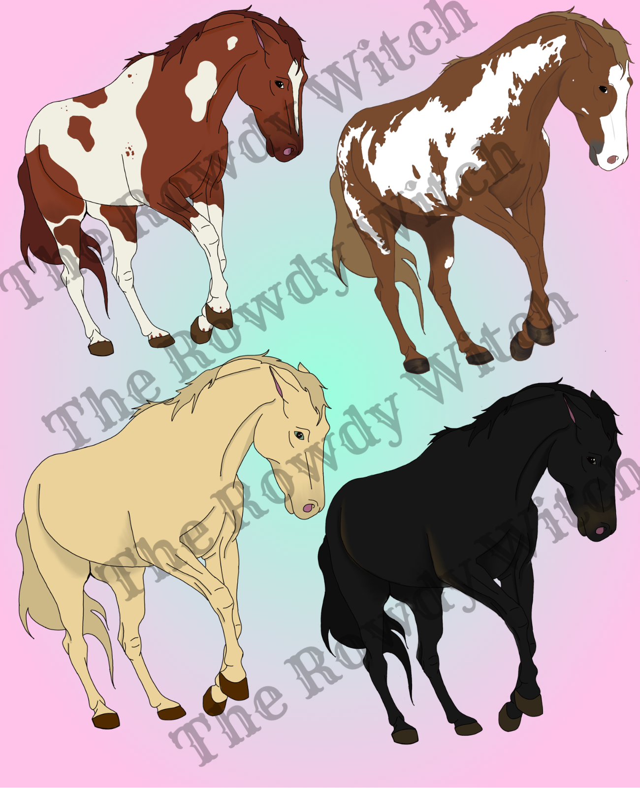 Basic Horse Stickers