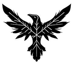 Indivisible RuCo Logo, which features a stylized crow.