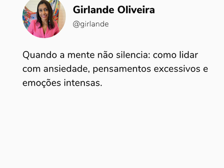Se você sente que está sempre pensando demais, antecipando tudo e não consegue relaxar, talvez este seja um chamado para olhar para dentro com mais verdade e menos controle.