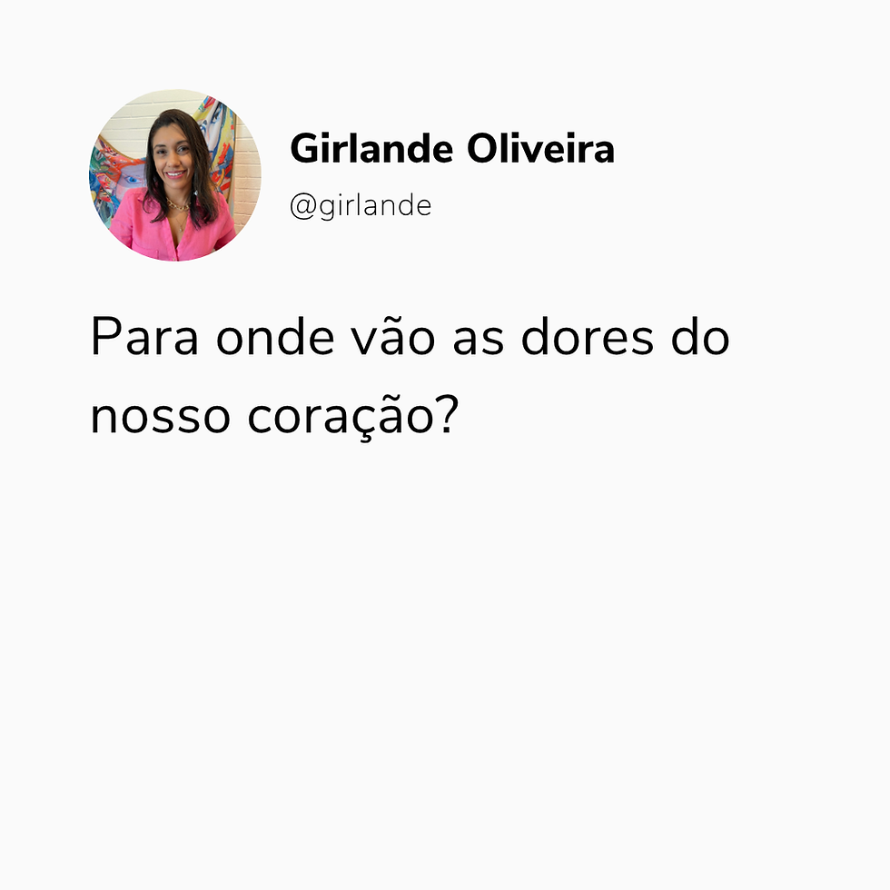Sentir também é um caminho de cura