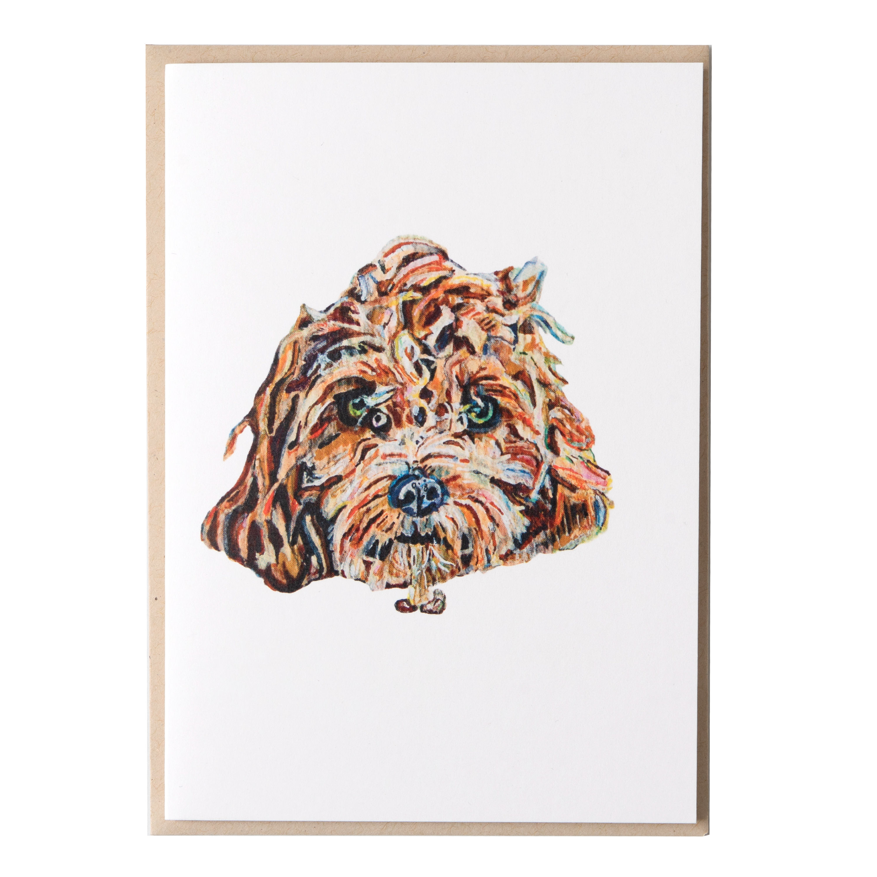 Cockapoo Greeting card - White
