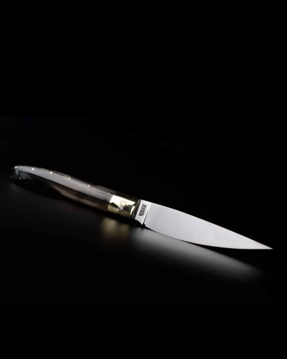 Klassische Pattadese mit hell gestreiftem Widderhorn