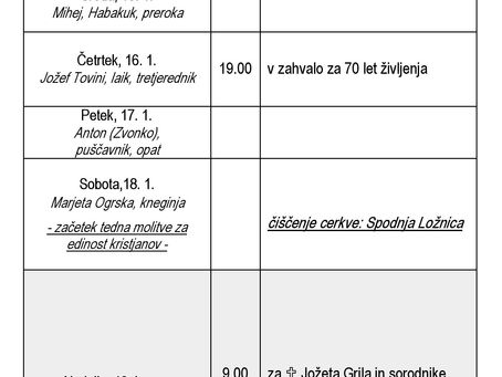 Oznanila od 12. do 19. januarja 2025 (Šentilj)