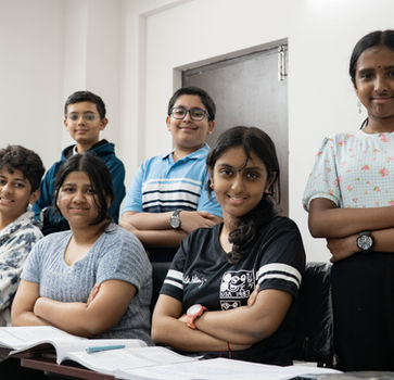 LIB Education students attending personalized online and offline tuition classes in Bangalore for Sanskrit, Hindi, English, Math, Science, and spoken language learning.