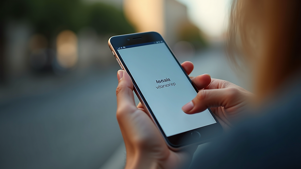 Close-up of a smartphone showing a Spanish language lesson app