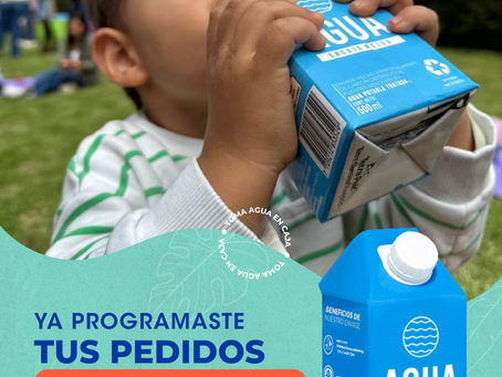 Las mamás prefieren AGUA EN CAJA para las loncheras de sus hijos