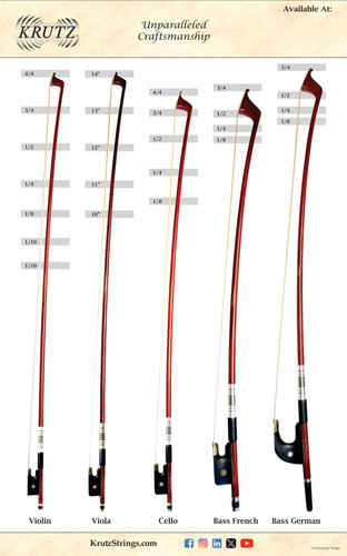 Bow Sizing Poster | KRUTZ Strings