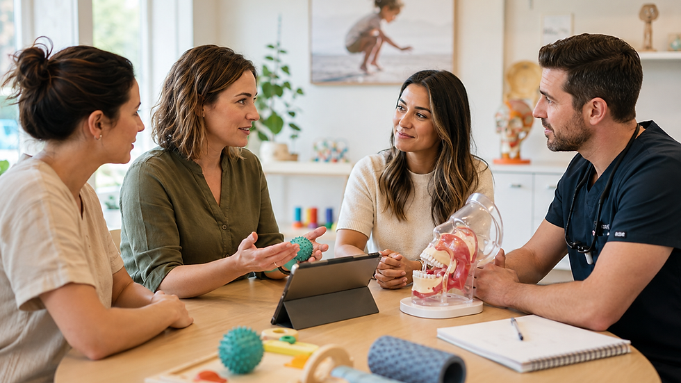 Complex airway cases often improve when providers collaborate across breathing, sleep, oral function, sensory processing, feeding, and development.