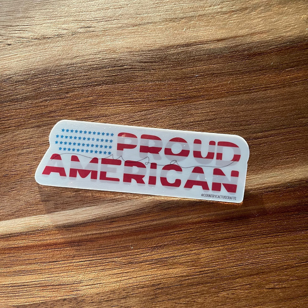 Thumbnail: Proud American | Patriotic | Die-Cut Stickers
