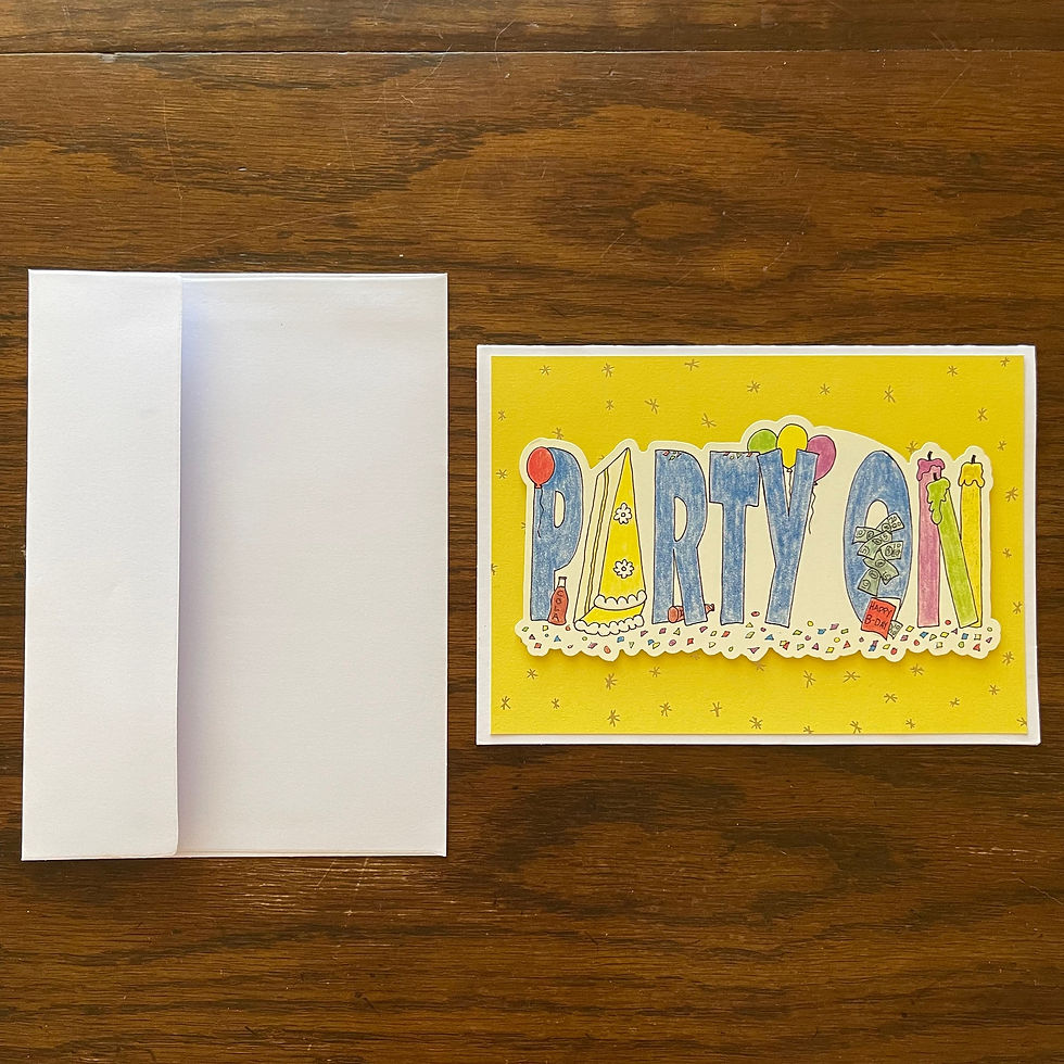 Thumbnail: Party On! | Birthday | Greeting Card