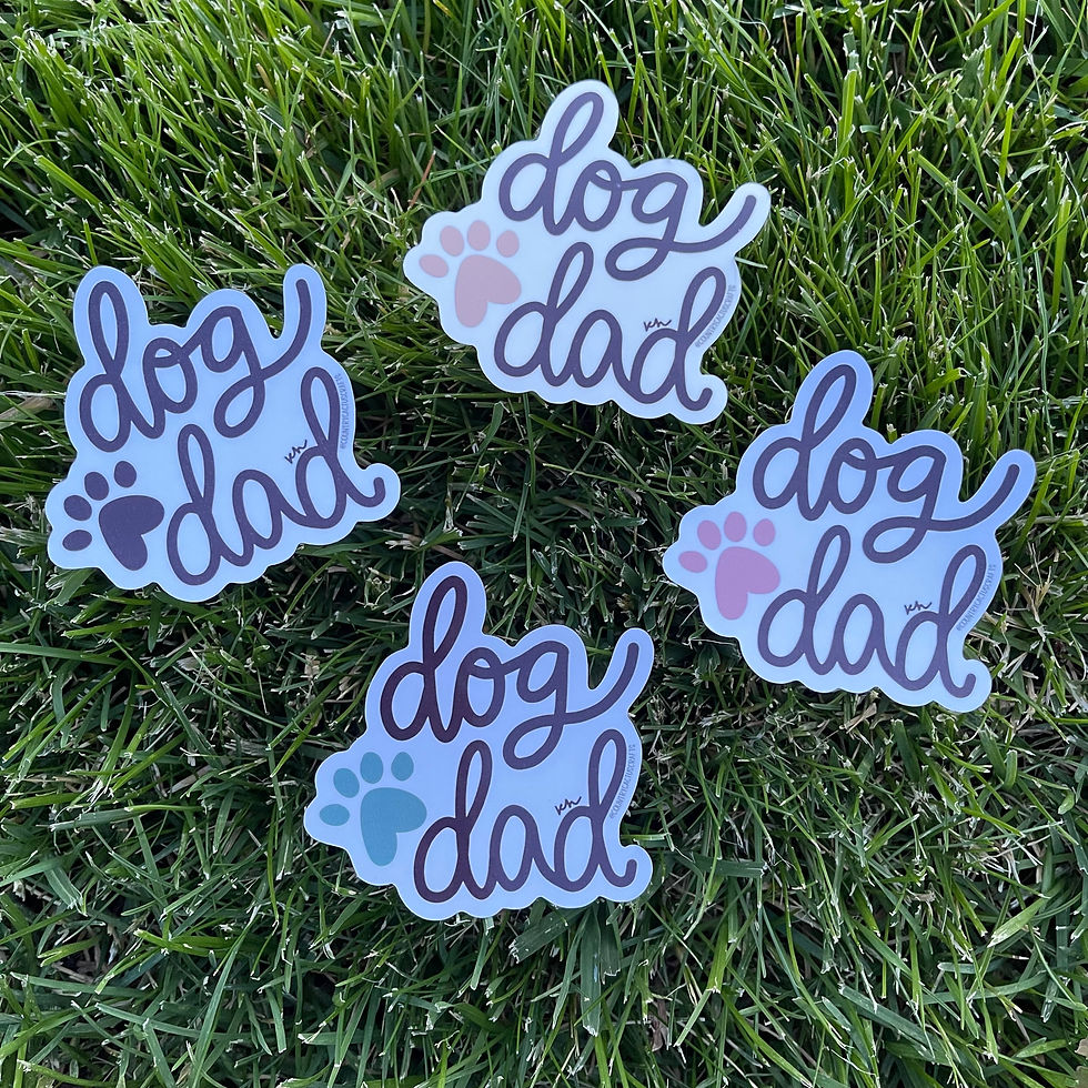 Thumbnail: Dog Dad | Parenthood | Die-Cut Stickers