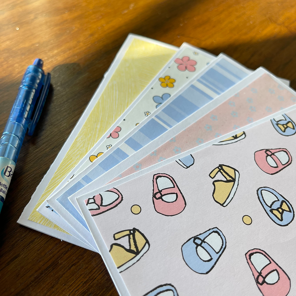 Thumbnail: Close up of Blossoms and Booties Card Set