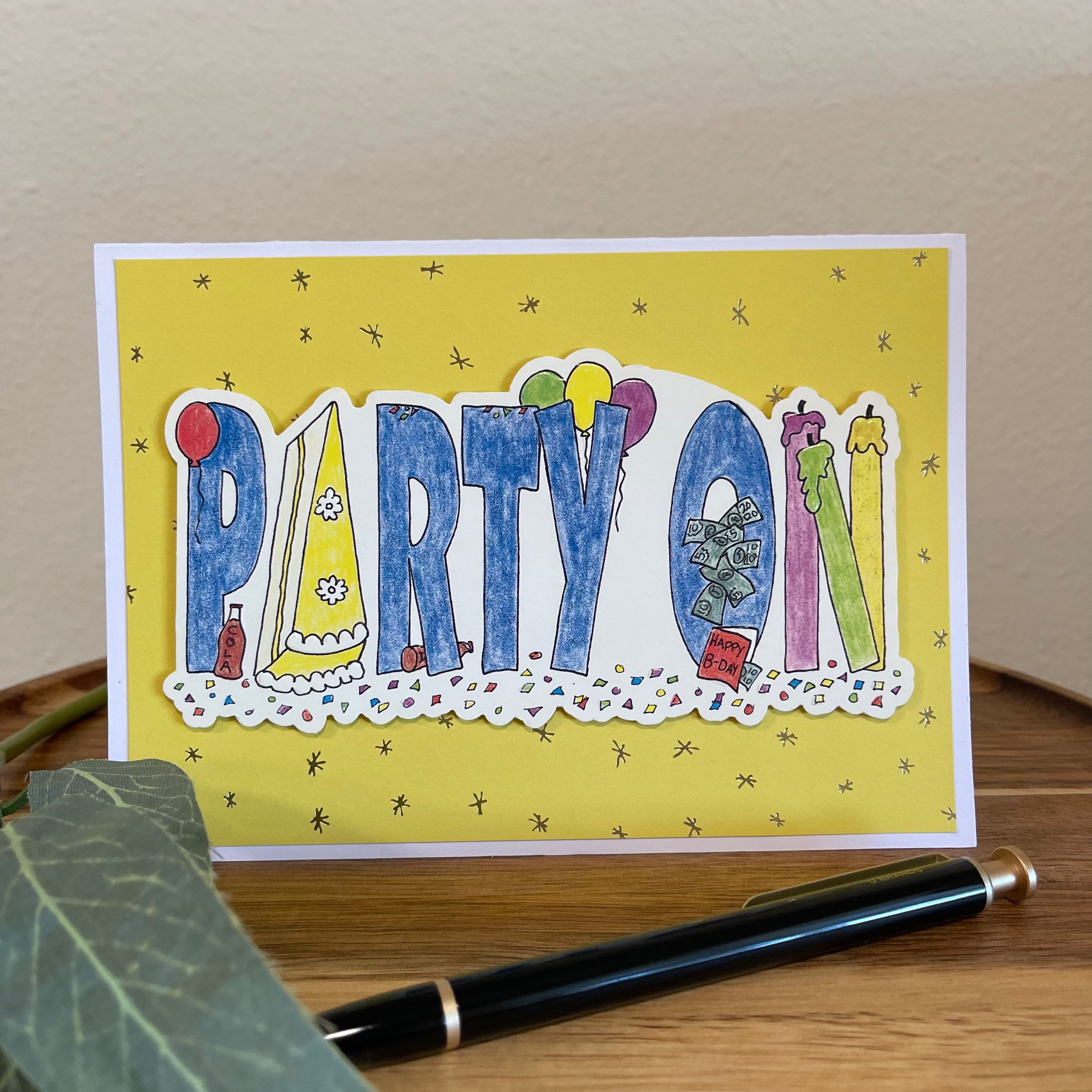 Party On! | Birthday | Greeting Card