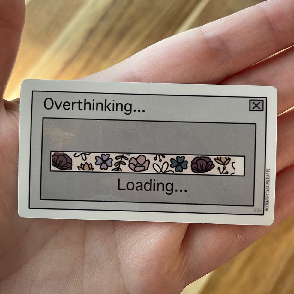Overthinking Loading | Die-Cut Stickers