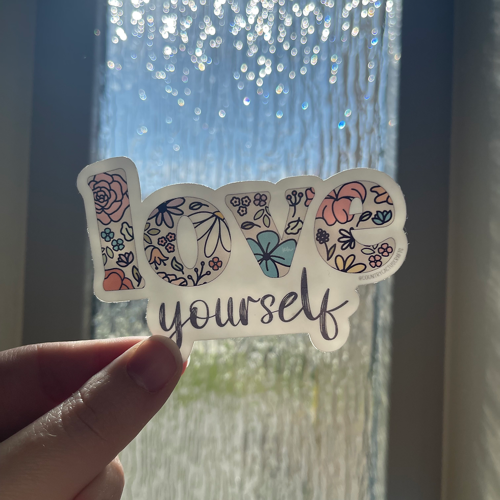 Thumbnail: Love Yourself | Quotes | Die-Cut Stickers