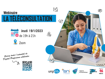 Webinaire Digital Professions Libérales « La téléconsultation » 19/01/2023 à 19h
