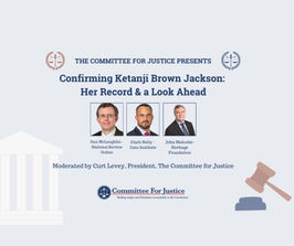 Virtual Panel Discussion: Confirming Ketanji Brown Jackson: Her Record & a Look Ahead