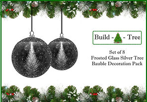 Tree Baubles black And silver