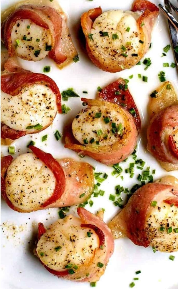 Thumbnail: Bacon Scallops ~ 1 box (8-11 scallops)