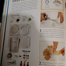 Another page of Science Stem Experiments showing a volcano