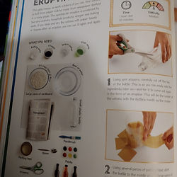 Another page of Science Stem Experiments showing a volcano