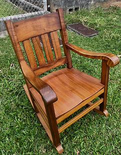 Hawaiian Curly Koa Queen Rocker