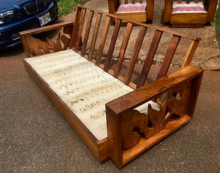 1940 Hawaiian Koa Side Craving couch