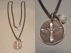 Winged Propeller Necklace #b60
