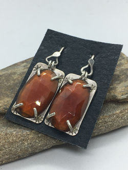 Hessonite Garnet Earrings