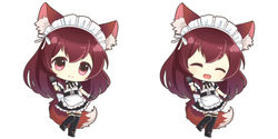 メイド風キツネ少女