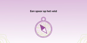 Een spoor op het veld