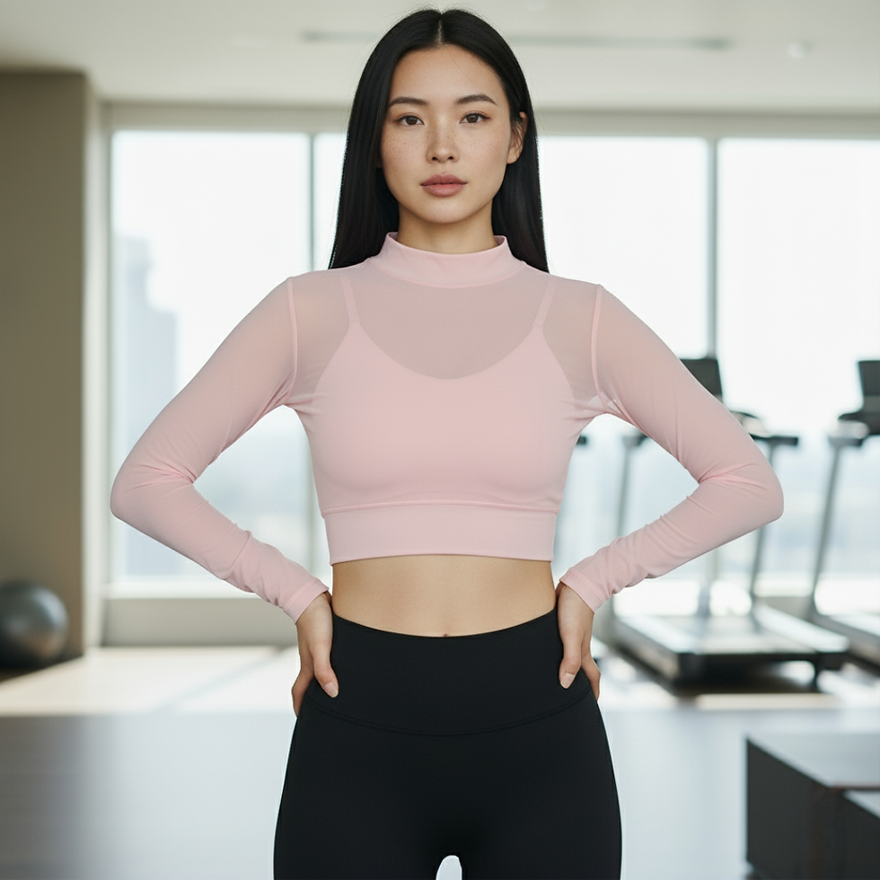 Thumbnail: Luxe Performance Yoga Top with Built-in Support