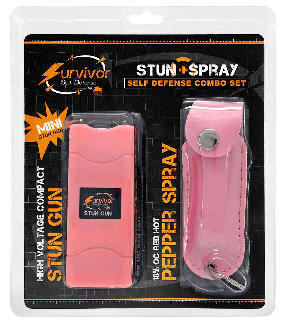 Survivor Ultra Mini Stun Gun and Pepper Spray Set