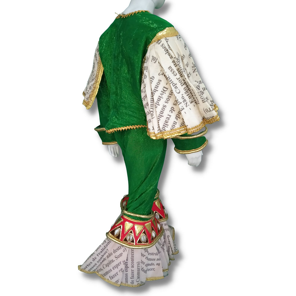 Miniatura: Conjunto verde com estampa de caligrafia ***