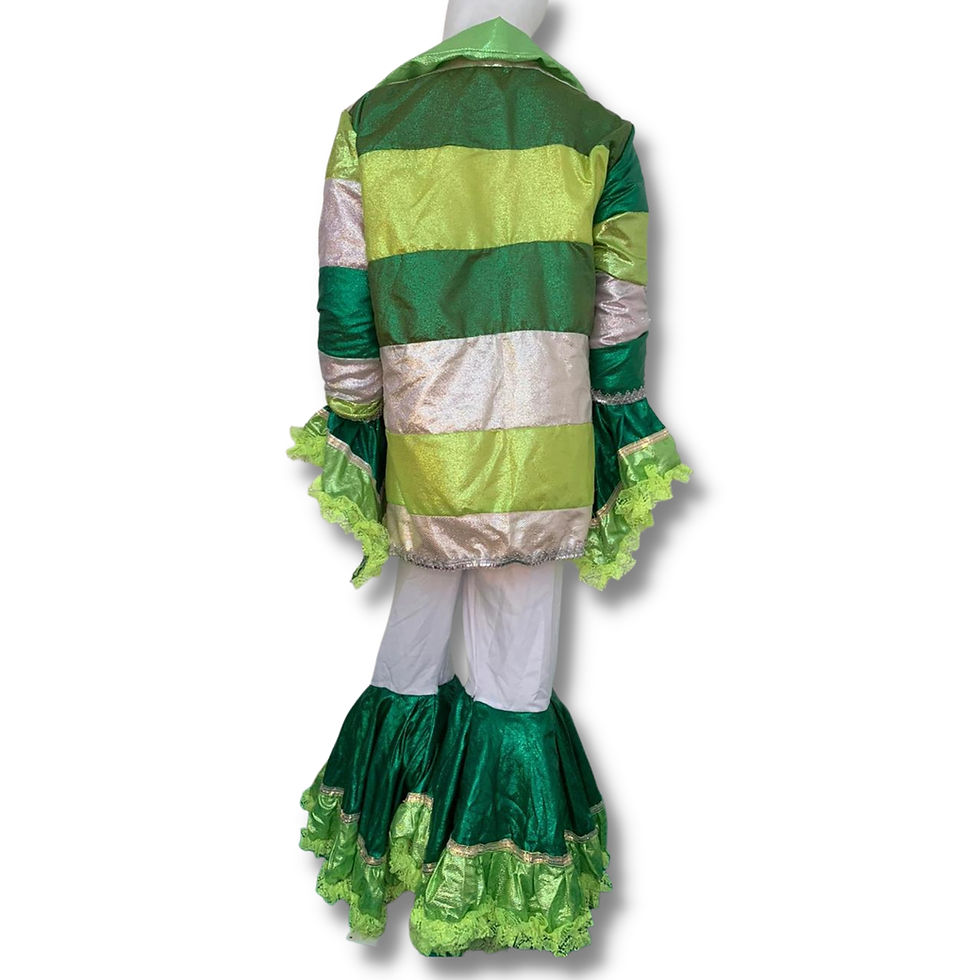 Miniatura: Conjunto branco e verde com notas musicais *
