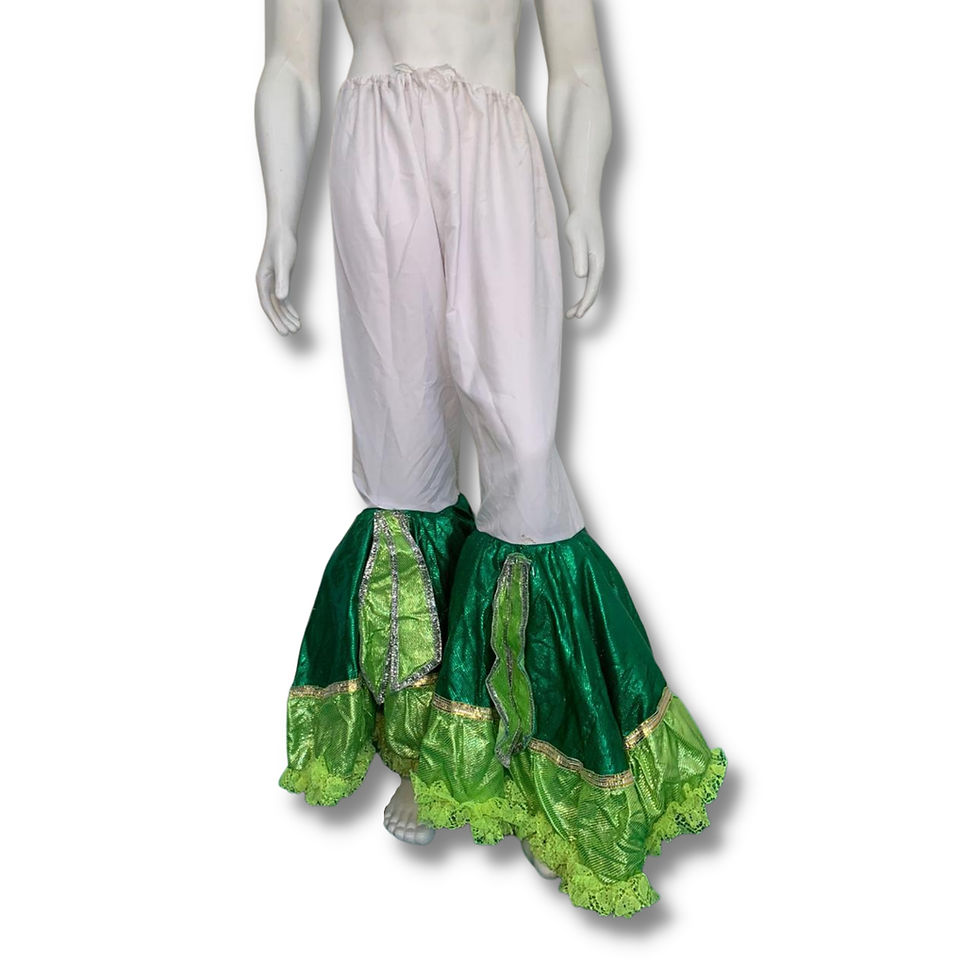 Miniatura: Conjunto branco e verde com notas musicais *