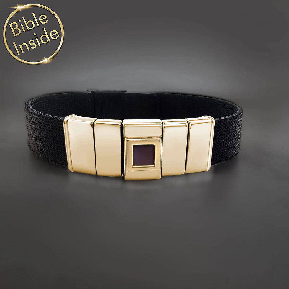Thumbnail: Bible Verses Bracelet With the Whole Bible - Noble Crown Bracelet