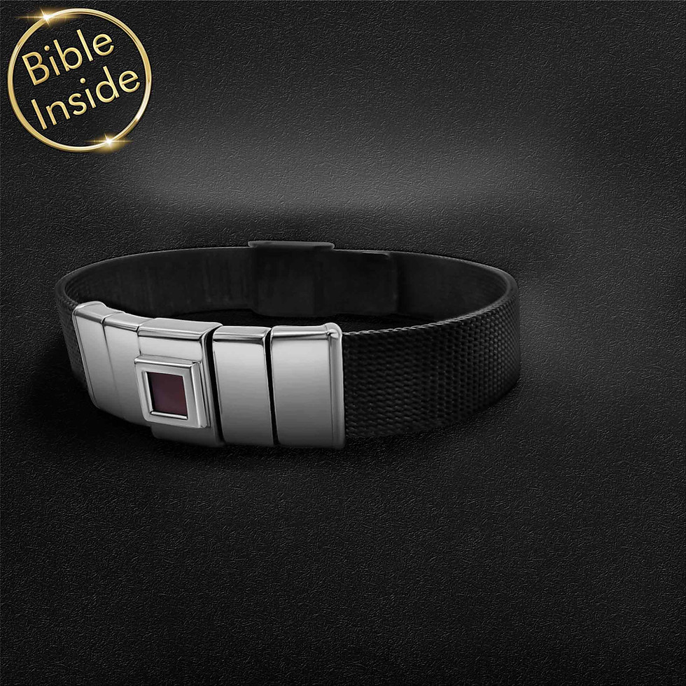 Thumbnail: Bible Verses Bracelet With the Whole Bible - Noble Crown Bracelet