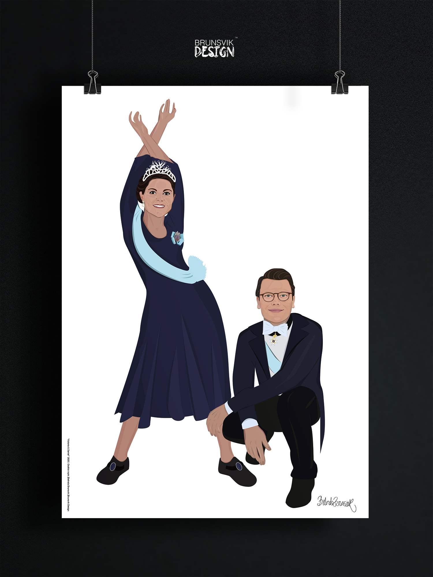 A3 Prinsesse Victoria & Prins Daniel av Sverige