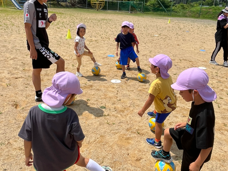 ⚽年長さん、グラウンドをかけまわる!FC岐阜のサッカー教室⚽