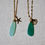 Thumbnail: Aqua Chalcedony Necklace - Gold