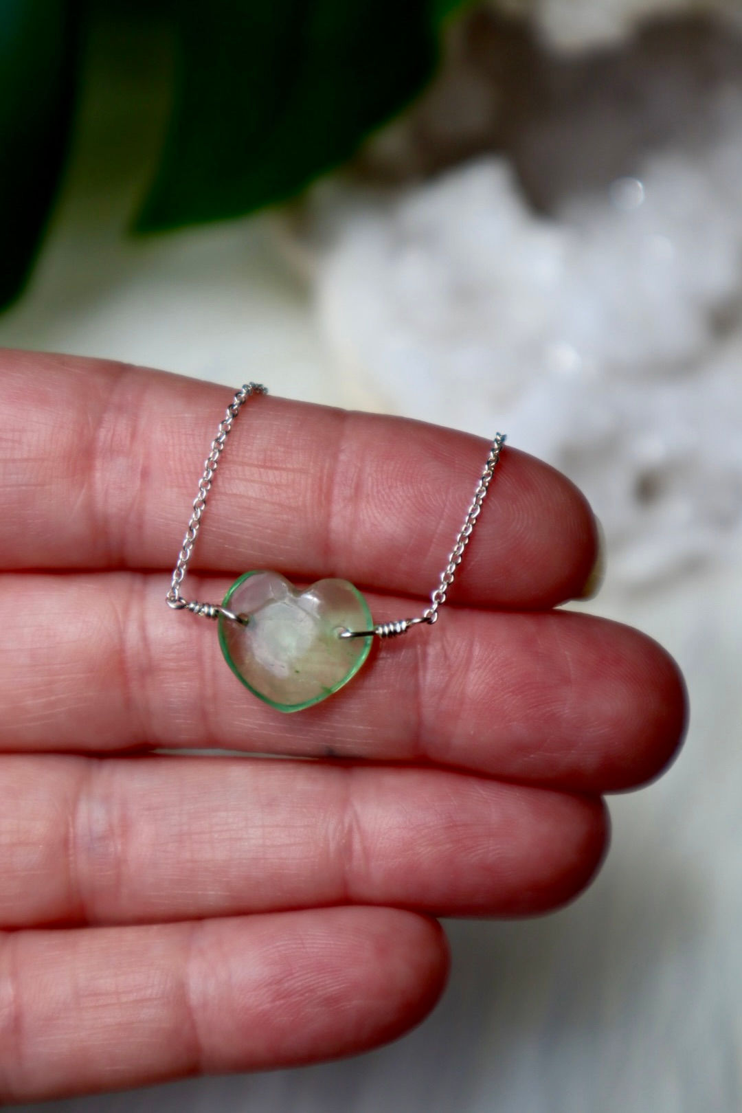 Green Fluorite Bracelet - Silver