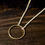 Thumbnail: Large Circle Necklace - Gold