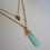 Thumbnail: Aqua Chalcedony Necklace - Gold