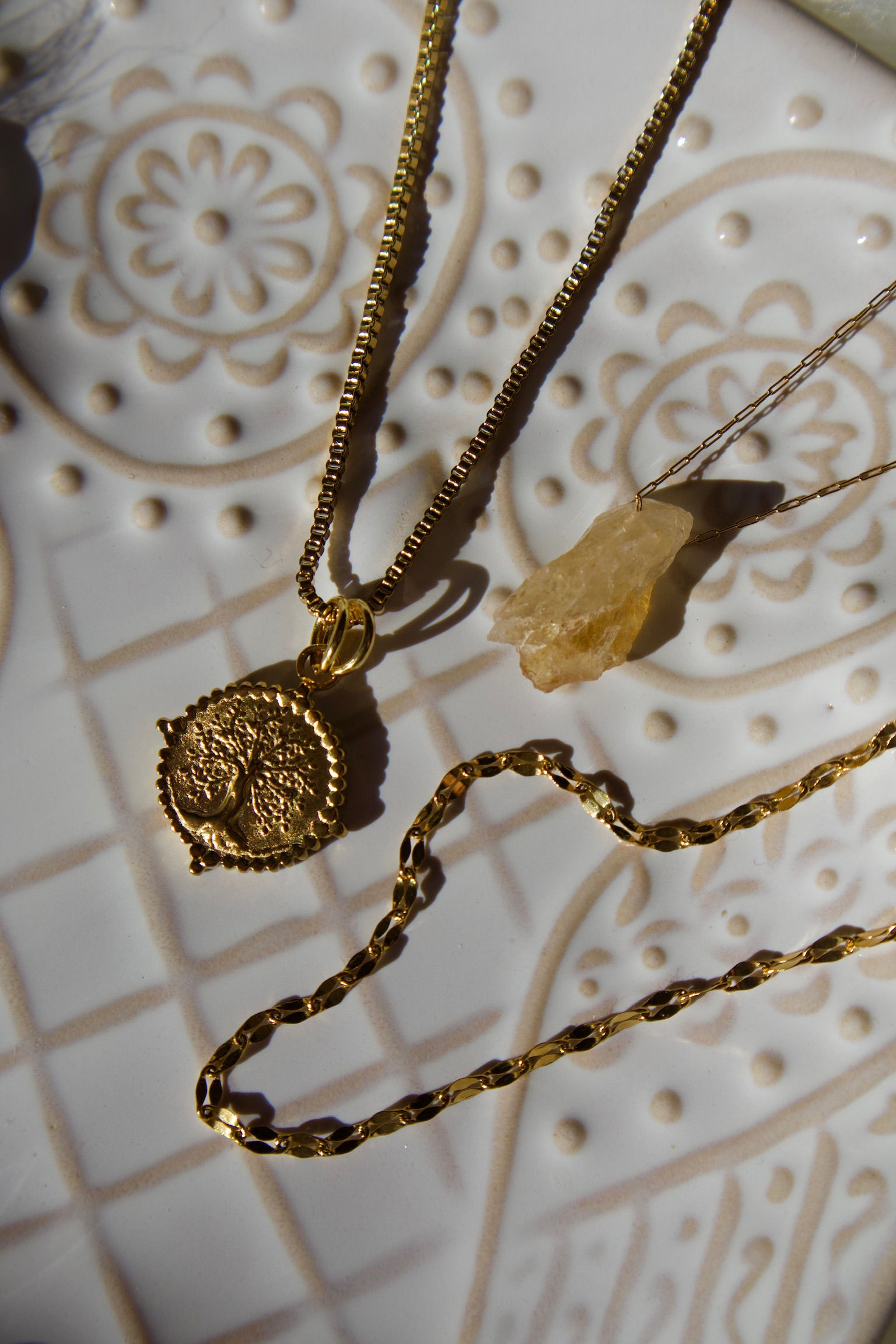 Layering Necklace Set - Gold